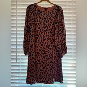 Ann Taylor Animal Print Dress NWT Size L